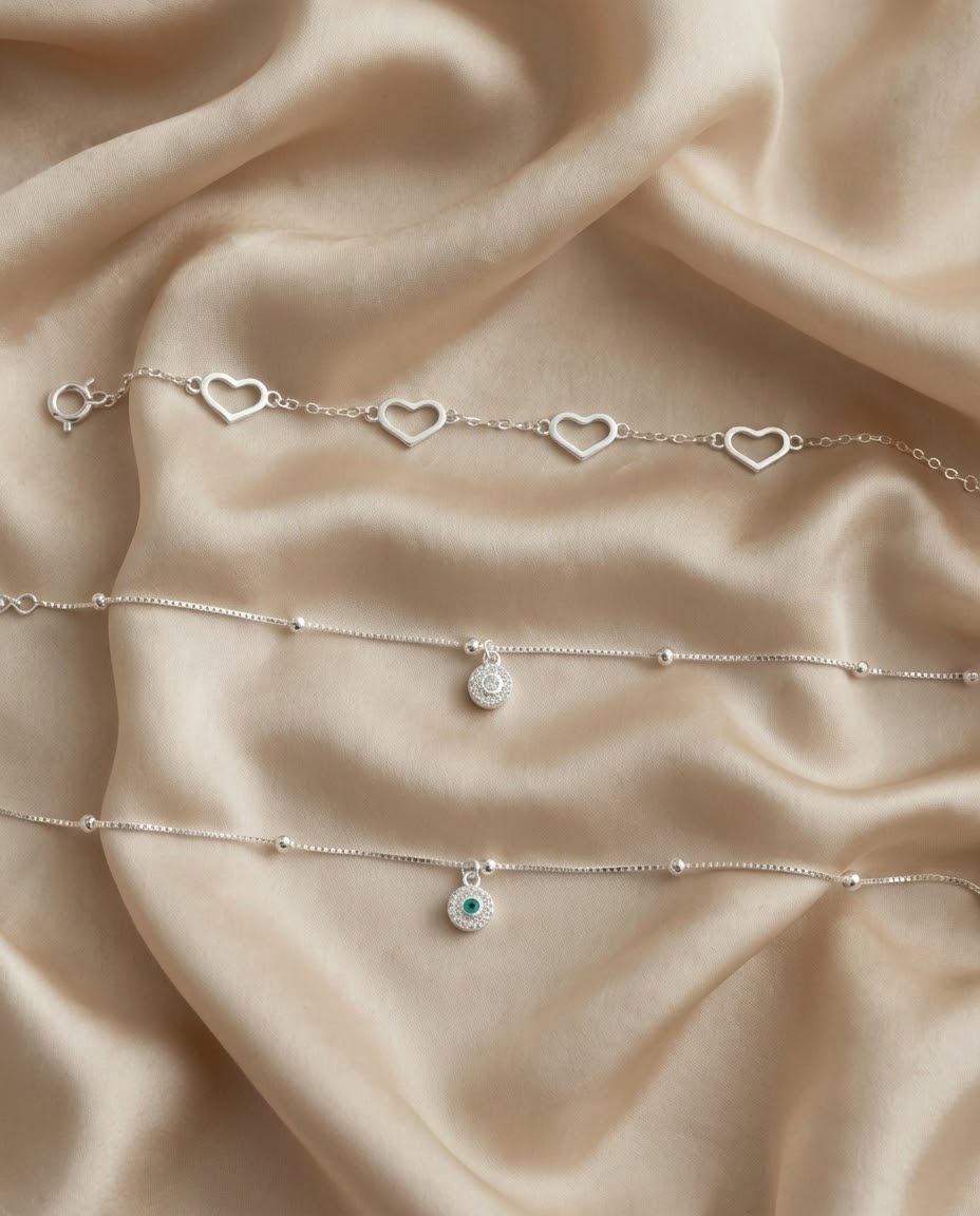 Colección Tobilleras Esenciales en plata 925 — MARDAN JOYAS